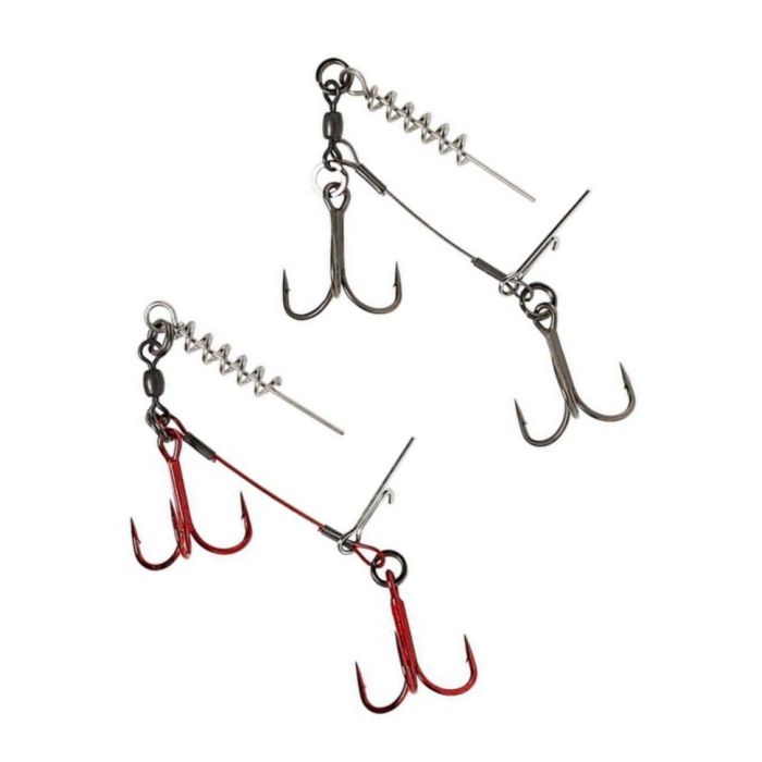 Savage Gear Carbon Corkscrew szerelék, 2 horgonyos, Nr.2x03, 2 db/csomag