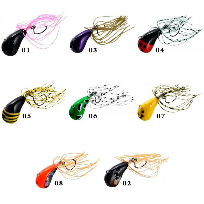 Naluca de tip Skirt-Jig Apia Chinupara Dodge, Culoare 01 Mussel, 5.3cm, 5g 2