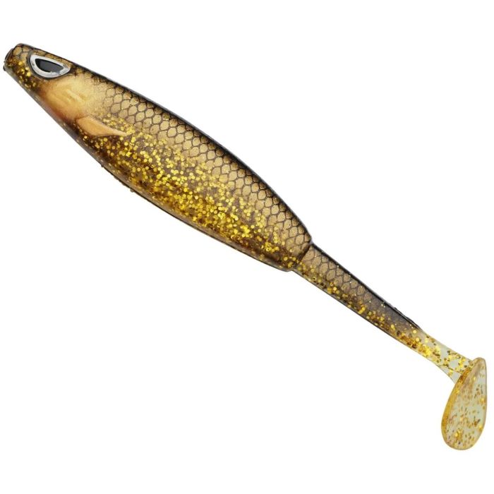 Berkley PowerBait Vibe gumihal, 12cm, Gold Roach, 5db/bliszter