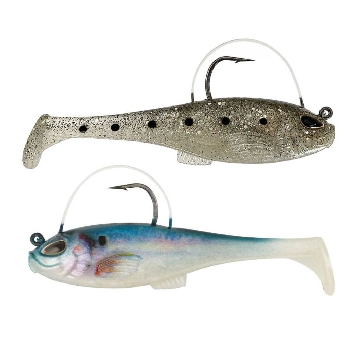 Berkley PowerBait Agent E gumihal, HD Shad + Salt 'n Pepper, 8cm, 18g, 2 db/bliszter