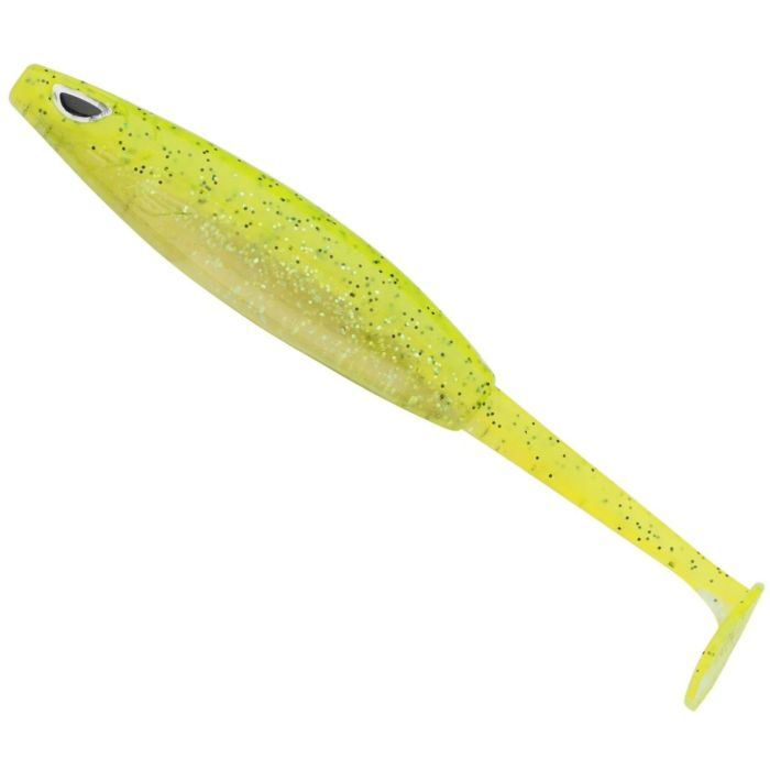 Berkley PowerBait Vibe gumihal, 9cm, Speckle Chartreuse, 8 db/bliszter