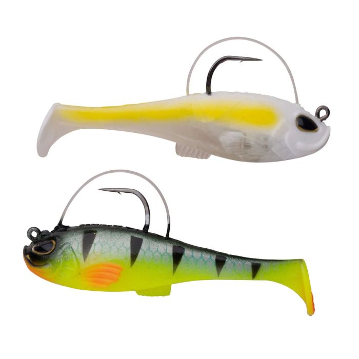 Berkley PowerBait Agent E műcsali, HD Chartreuse Shad + Firetiger, 8cm, 14g, 2db/bliszter