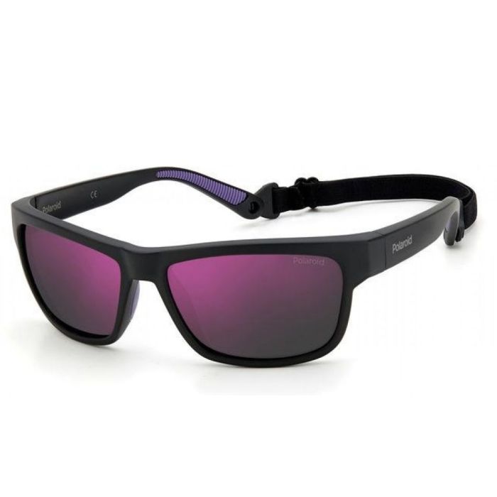 Polarizált Polaroid napszemüveg PLD 7031/S 5F3 59 AI 140, Matt Black Violet