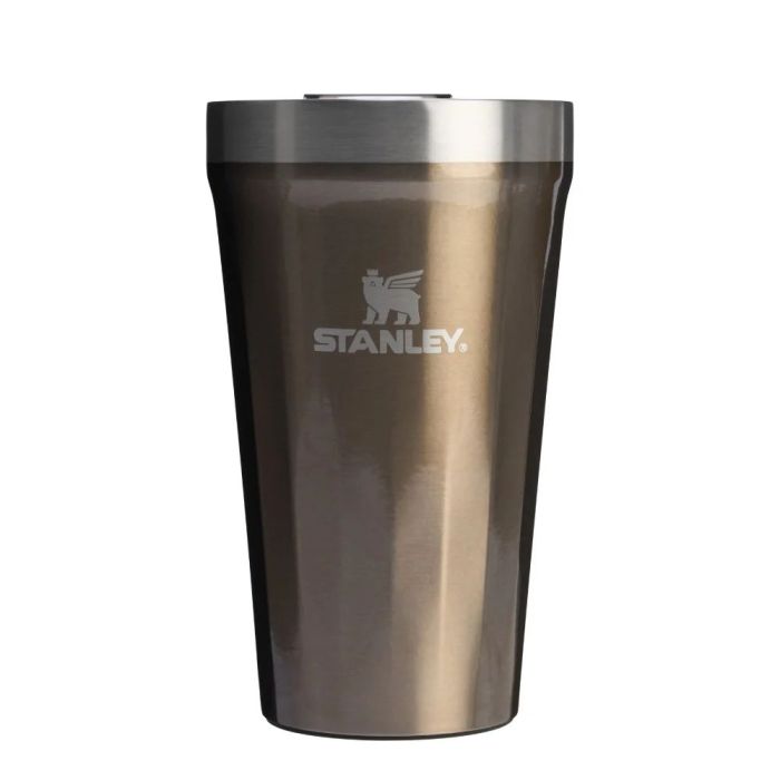 Pahar Termos Stanley Everyday Textured Tumbler, GunMetal Shine, 0.47L