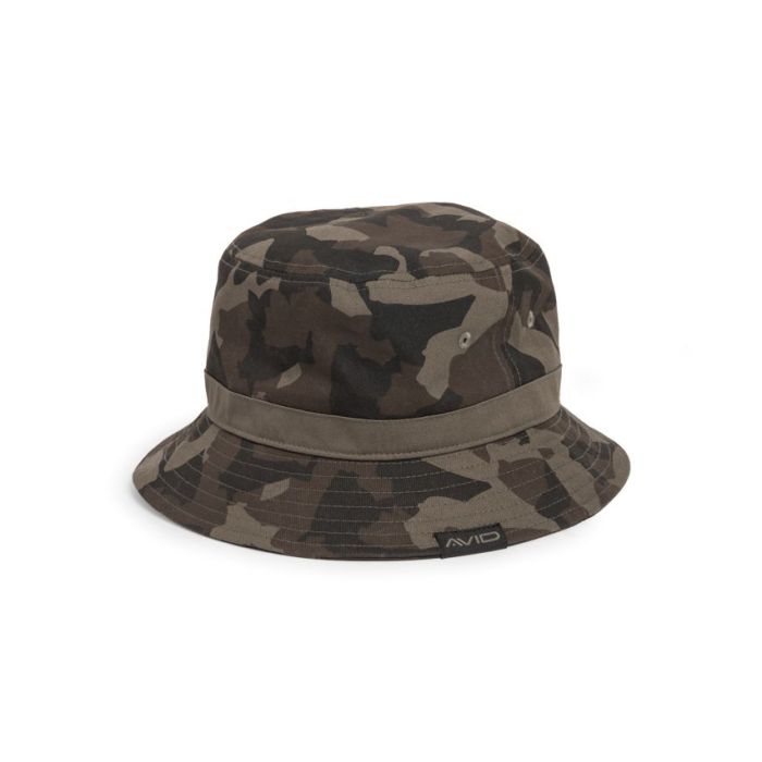 Palarie Avid Carp Distortion Dark Camo Bucket Hat