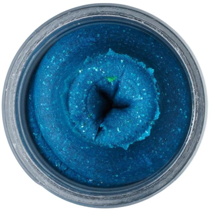 Pasta Berkley Gulp! Saltwater Dough Sinking, 65g - Blue Silver Glitter Fishoil 4