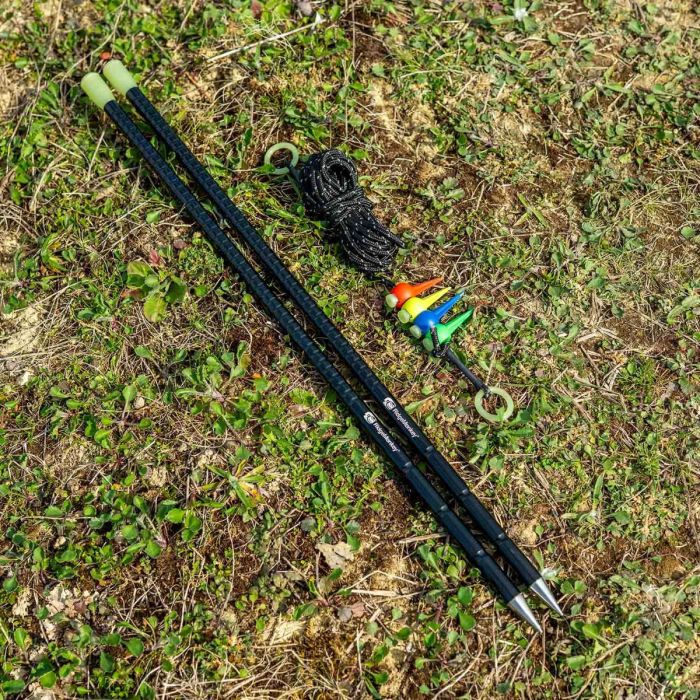 Picheti RidgeMonkey Nite Glo Wrap Sticks pentru Masurarea Distantei, 2bucset 2