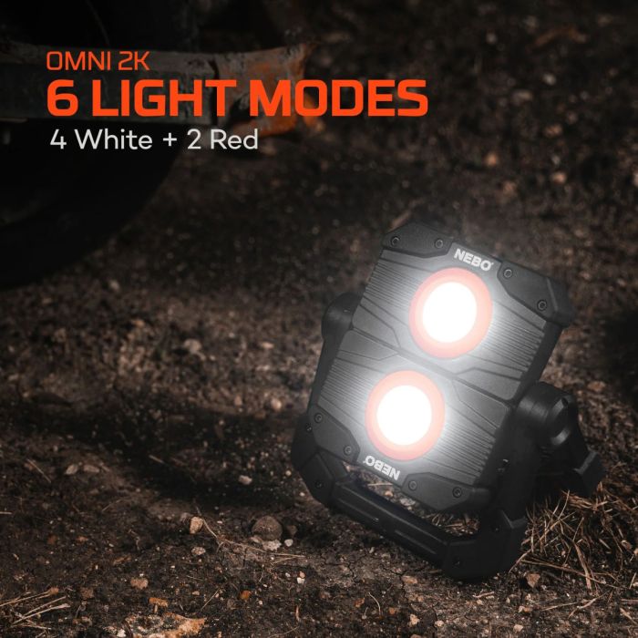 NEBO Omni 2K újratölthető LED-es reflektor powerbankkal, 2000 lumen 4