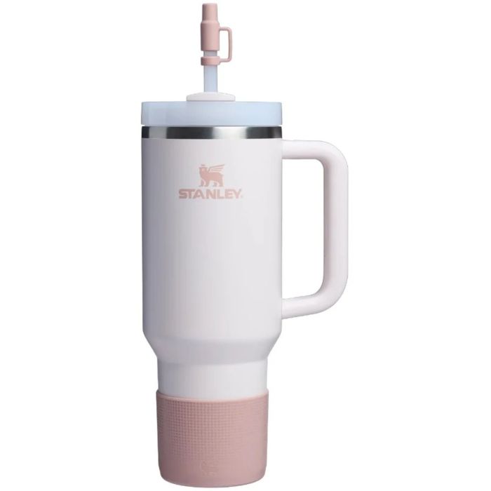 Védőszett Stanley Quencher, talp + szívószálvédők, Pink Dusk, 1.18L 2