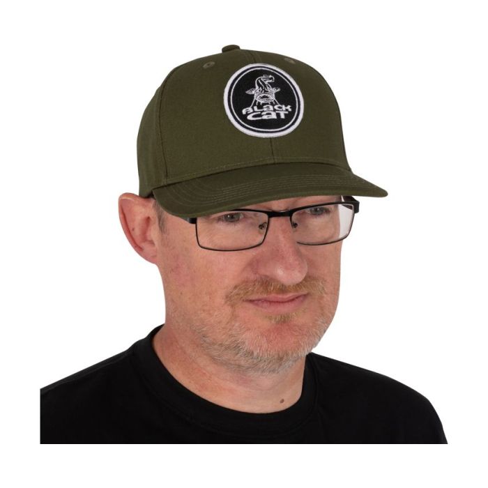 Sapca Black Cat Green Flat Peak Cap, Verde 7