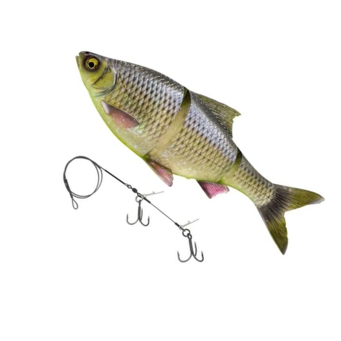 Swimbait Savage Gear 3D Line Thru Roach, Toxic Roach, 32cm, 420g