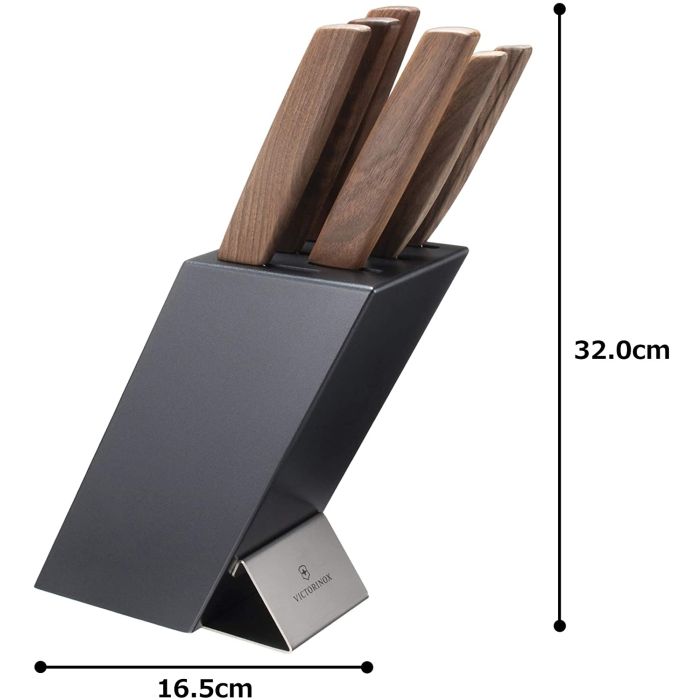 Set 6 Cutite Victorinox Swiss Modern Cutlery Block + Suport Metal, 6.7186.6 4