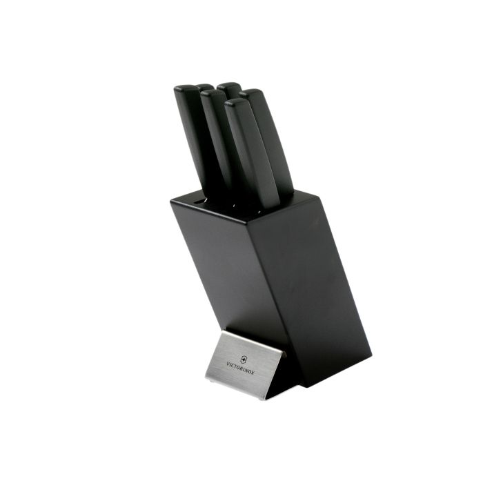 Set 6 Cutite Victorinox Swiss Modern Cutlery Block + Suport Metal, 6.7186.63, Negru 2