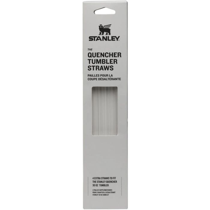 Szívószál szett Stanley Quencher H2.0 FlowState, Transparent, 30.5cm, 4buc/set