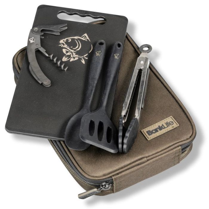 Konyhai eszközkészlet Nash Bank Life Cook Up Set, 26x18x4cm