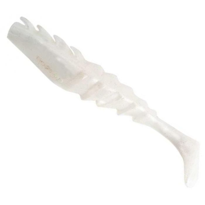 Shad Berkley Gulp! Nemesis Prawn Paddle Tail Soft Bait Lure, Gyöngyfehér, 7.5cm, 5db/csomag