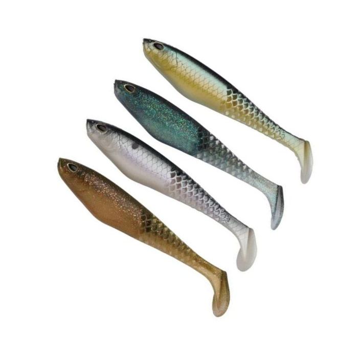 Berkley PowerBait CullShad Mixpack Clearwater gumihal, 12.50cm, 16.80g, 4db/csomag