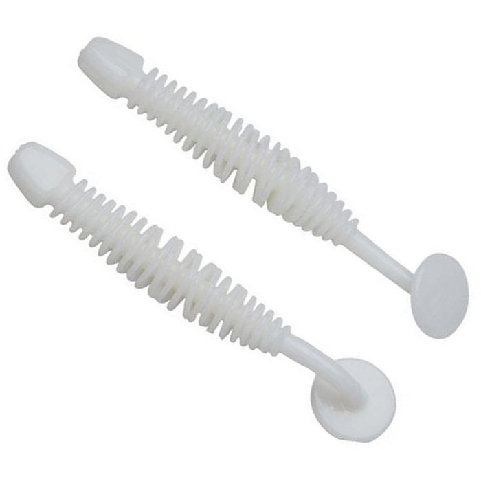 Shad Berkley PowerBait Power Leech, Tejes Fehér, 5cm, 12db/csomag