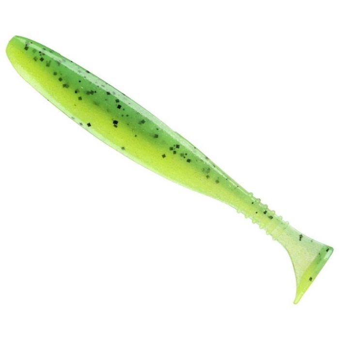 Shad Daiwa Tournament D'Fin, Culoare UV Chartreuse Tiger, 15cm, 3bucplic