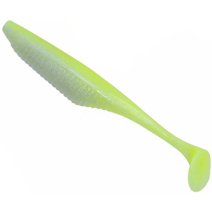 Shad Duo Realis Versa Shad Fat, F075 Chartreuse Shad, 12,5cm, 5db/csomag