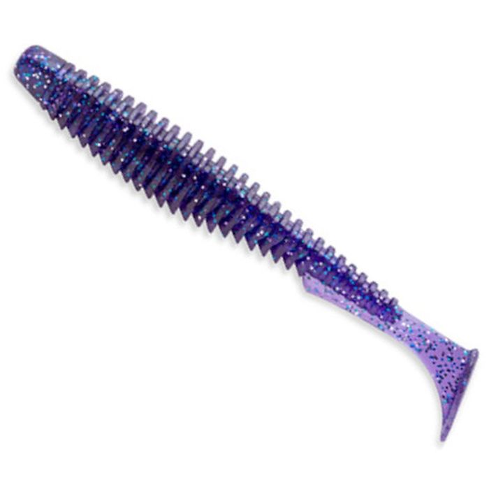 Shad FishUp U-Shad 3", Szín 060 Dark Violet/Peacock & Silver, 8cm, 9db/csomag