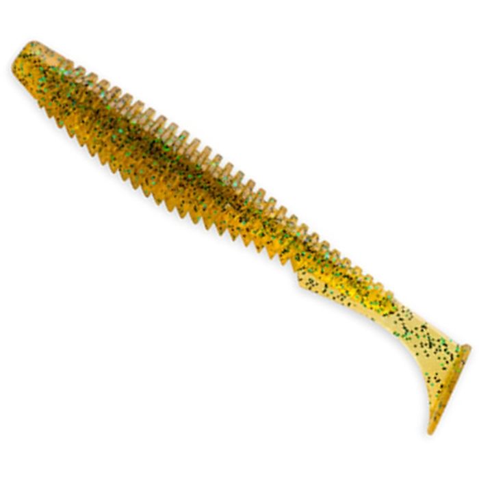 Shad FishUp U-Shad 4", Szín 036 Caramel/Green & Black, 10cm, 8db/csomag