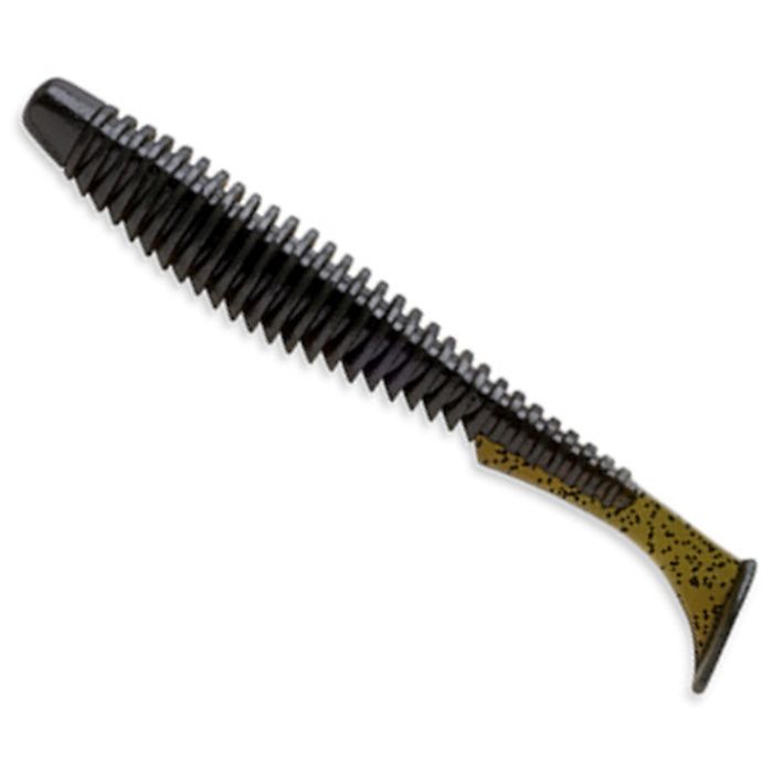 Shad FishUp U-Shad 4, Culoare 043 Watermelon BrownBlack, 10cm, 8bucplic