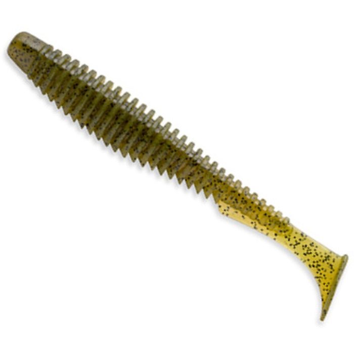 Shad FishUp U-Shad 4", Szín 074 Green Pumpkin Seed, 10cm, 8db/csomag