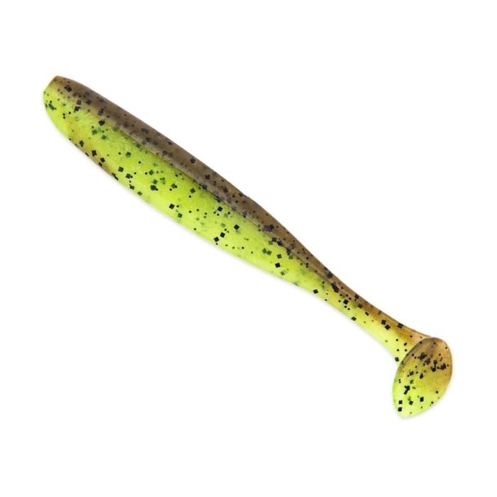 Shad Keitech Easy Shiner, Green Pumpkin / Chartreuse, 5cm, 12buc/plic