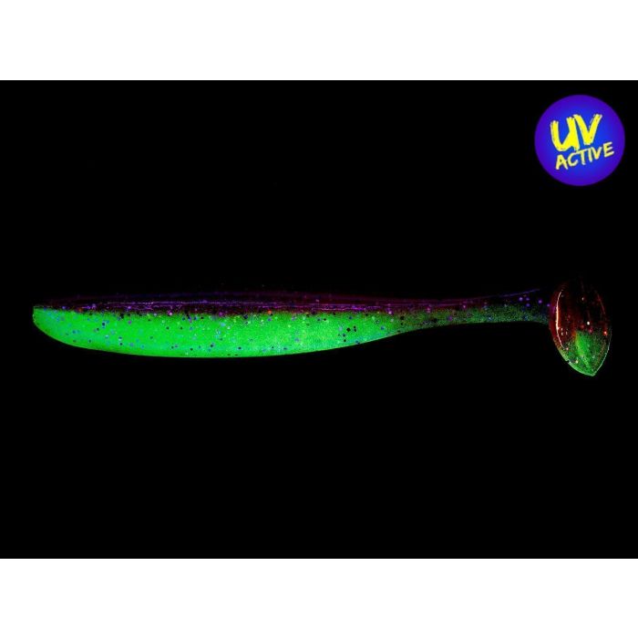 Shad Keitech Easy Shiner, UV Chartreuse Silver Red T25T, 8.9cm, 7db/csomag 2