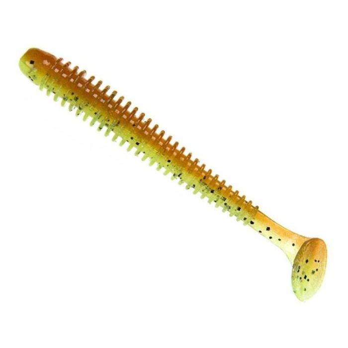 Shad Keitech Swing Impact, Szín Motoroil Chartreuse, 7.62cm, 10db/csomag