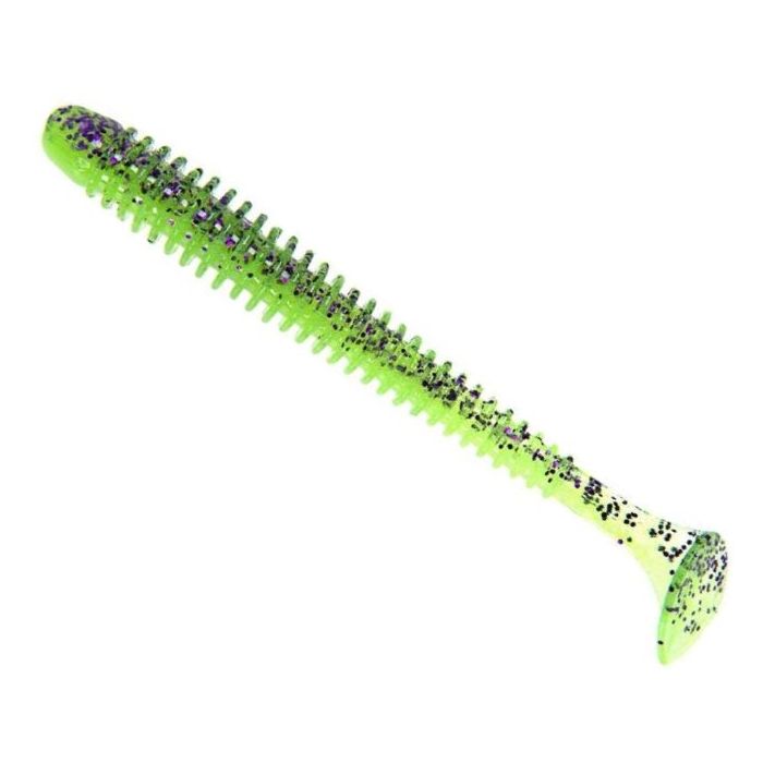 Shad Keitech Swing Impact, Szín Purple Chartreuse, 7.62cm, 10db/csomag
