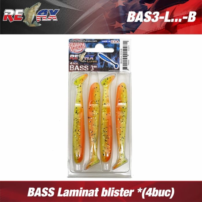 Shad Relax Bass laminált, L643, 8.5cm, 4db/bliszter 2