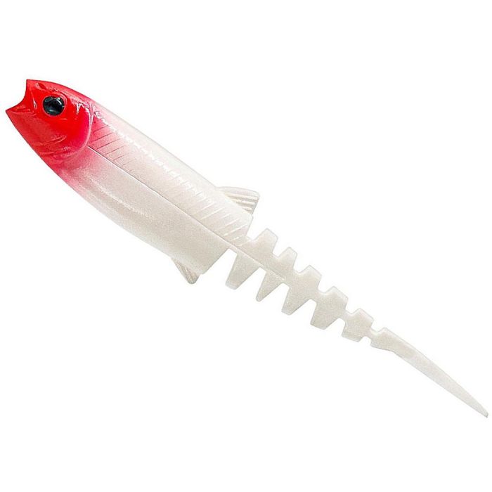 Shad Savage Gear Cannibal Minnow V-Tail, Red Head, 8cm, 5db/csomag