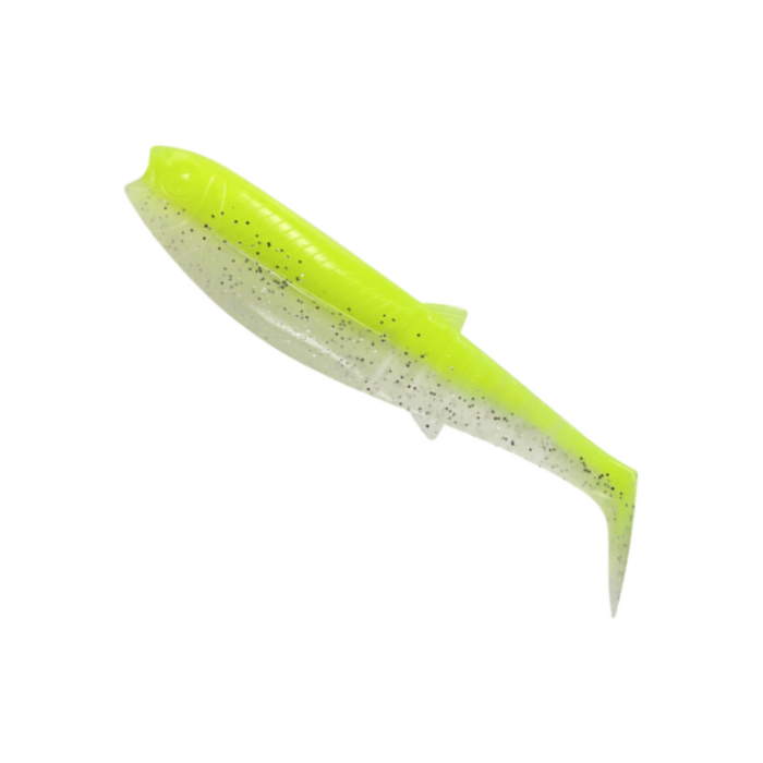 Shad Savage Gear Cannibal Shad, Flou Yellow Glow, 10cm, 9g, 5db/csomag