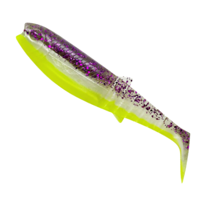 Shad Savage Gear Cannibal Shad, Purple Glitter Bomb, 6.8cm, 3g, 5db/csomag