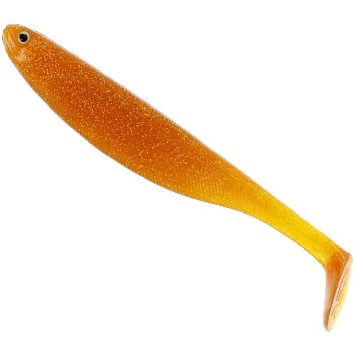 Shad Westin Shadteez Slim, Szín Motoroil Gold, 7.5cm, 3g, 4db/csomag