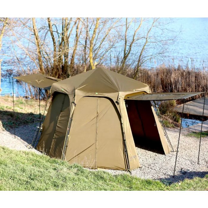 Carp Pro RAM XD Shelter sátor 3+ személyes Két bejárat, 330x330x220cm 3