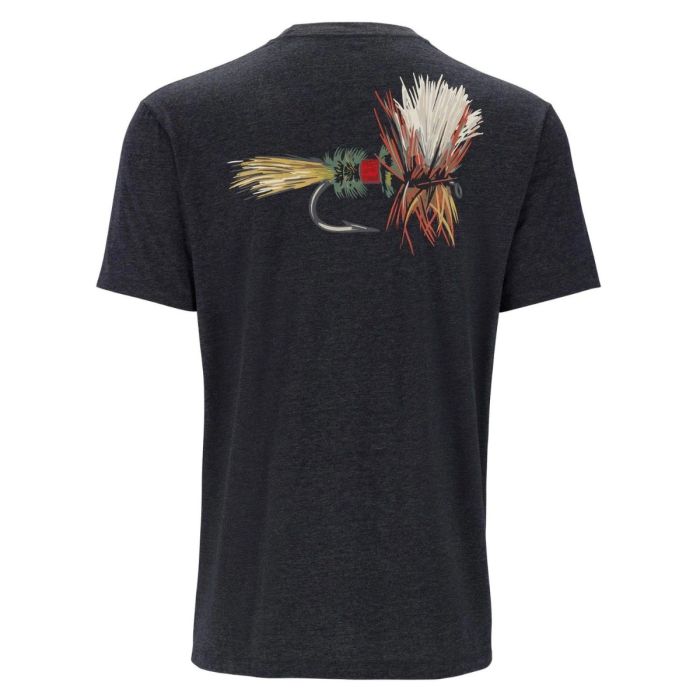 Tricou Simms Let It Fly T-Shirt, Charcoal Heather 2