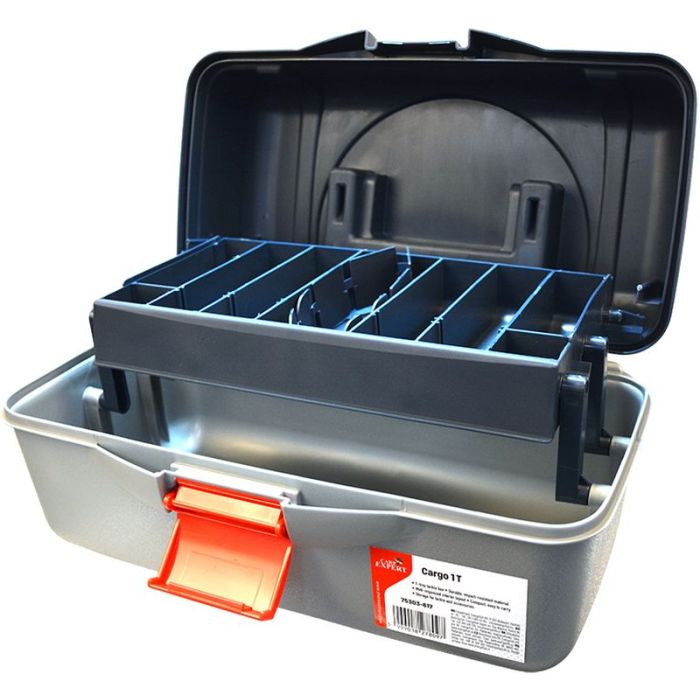 Carp Expert Neo 1-Tray horgászkellékes doboz, 35.5x19.5x19cm 2