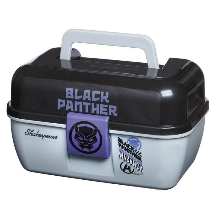 Shakespeare Marvel Black Panther horgászdoboz, 23.50x15.50x14cm