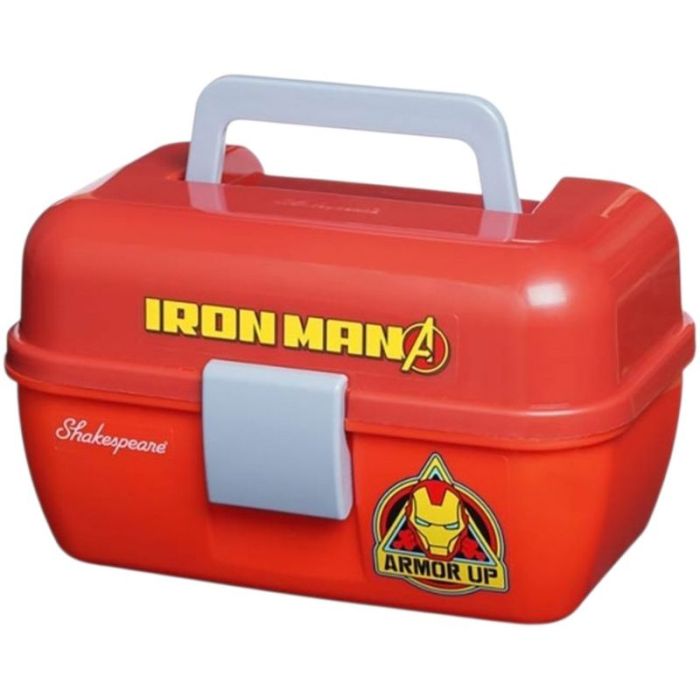 Valigeta Pescuit Shakespeare Marvel Iron Man Tacklebox, 23.50x15.50x14cm