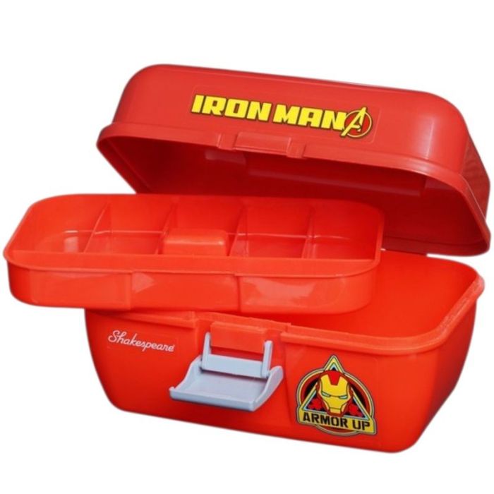 Valigeta Pescuit Shakespeare Marvel Iron Man Tacklebox, 23.50x15.50x14cm 2