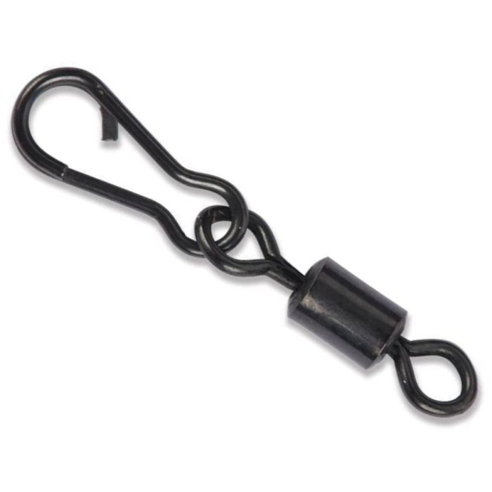 Rapida Carp Spirit Rolling Swivel + Speedling gyorskapocs horgász forgóval, 8-as méret, 10 db/csomag