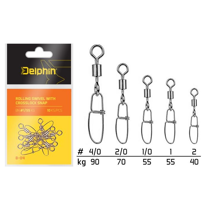 Vartej cu Agrafa Rapida Delphin Crosslock B-04, 10buc/plic