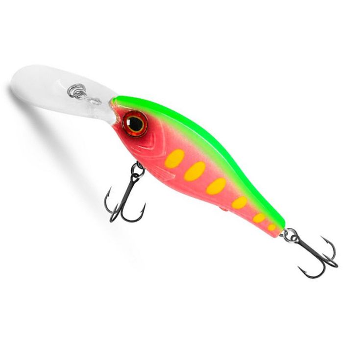 Delphin Wobby Crank-DP wobbler, lebegő, Neon, 7 cm, 12 g