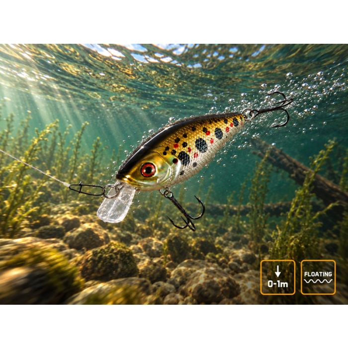 Vobler Delphin Wobby Crank-SH, Floating, 5cm, 8g 2