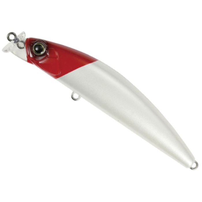 Wobbler DUO Terrif DC-7 Bullet, Slow Floating, ACC0001 Pearl Red Head, 7.5cm, 10.2g