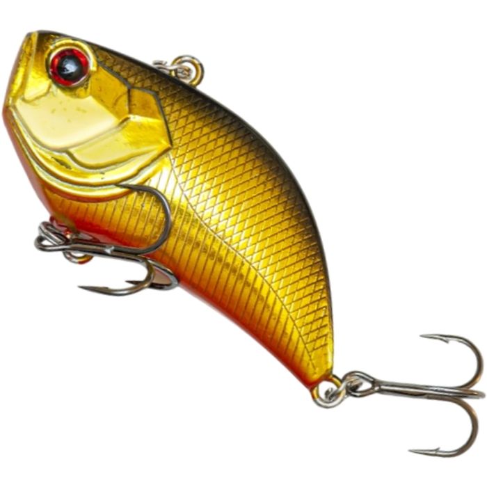 Fast Strike Vibra Reality VIB wobbler, Gold Black D, 5.4cm, 14.5g