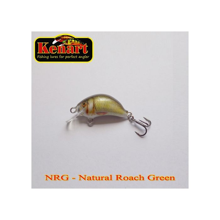 Vobler Kenart Hunter Floating, Natural Roach Green, 3cm, 2.5g